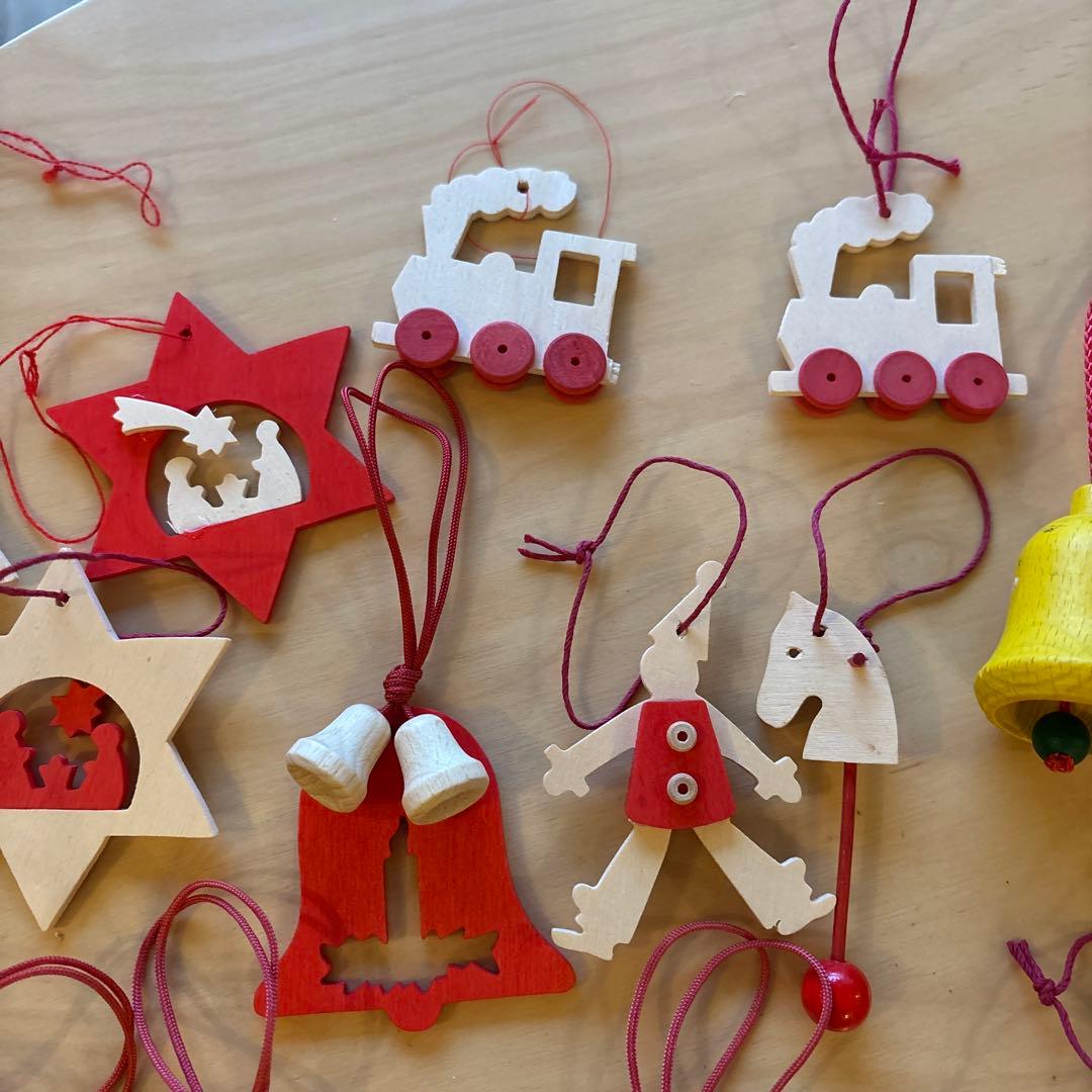 木のクリスマスオーナメント ドイツ製 レロ社