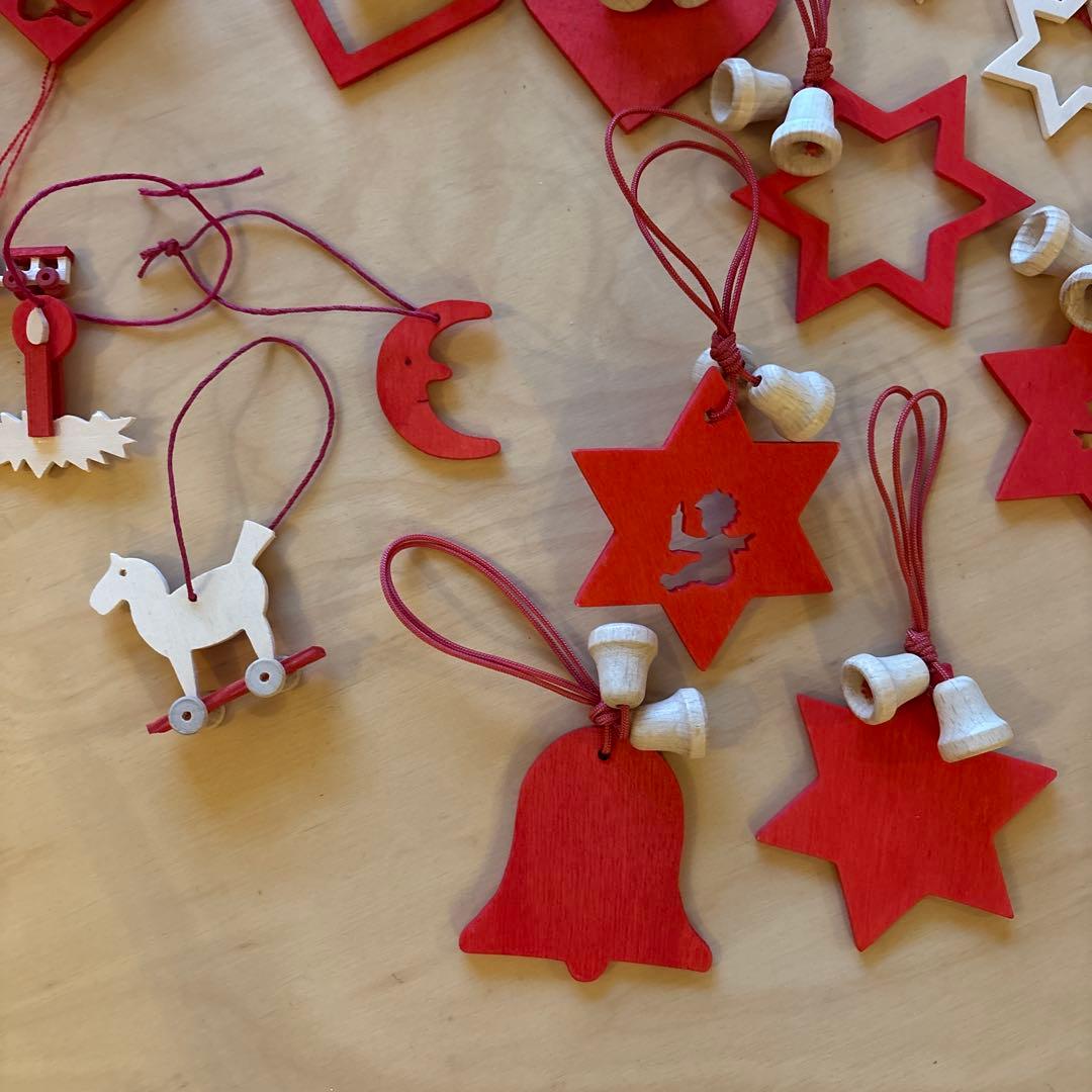 木のクリスマスオーナメント ドイツ製 レロ社