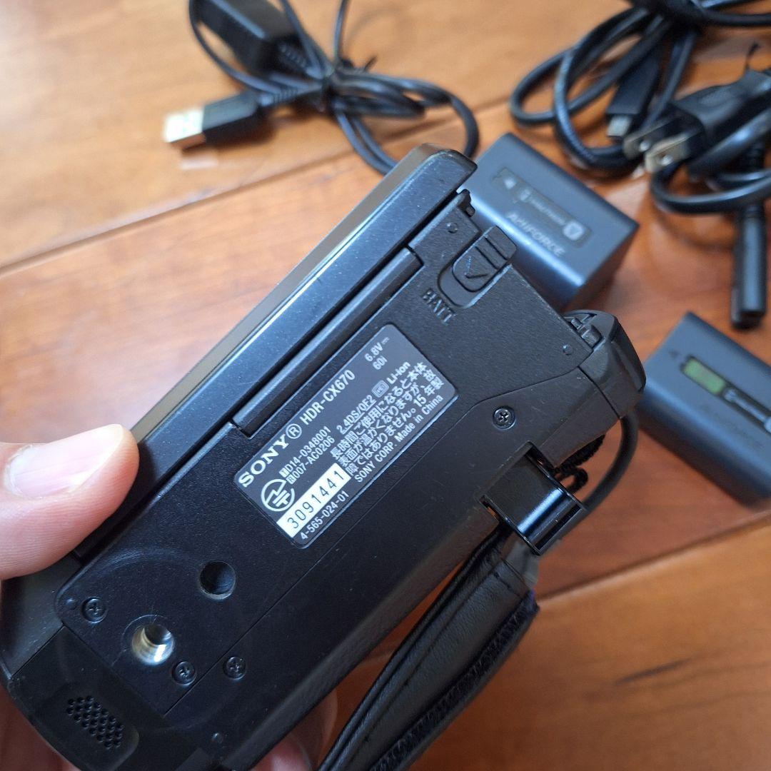 ソニー　ハンディカム　HDR-CX670 大容量バッテリー付