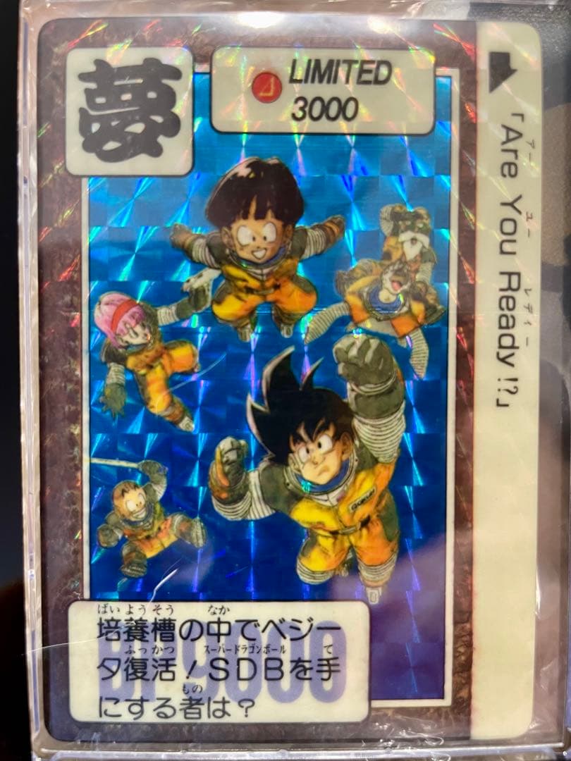 美品ドラゴンボール カードダス LIMITED3000 限定品 プレミア　抽プレ