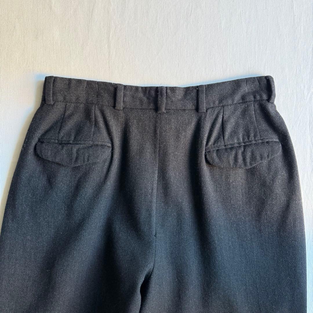 パンツ GIORGIO ARMANI pure new wool tuck slacks