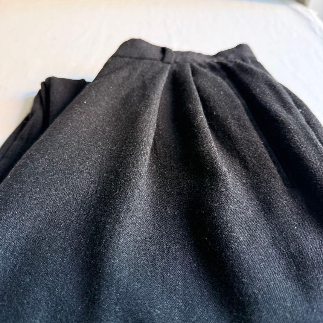 パンツ GIORGIO ARMANI pure new wool tuck slacks