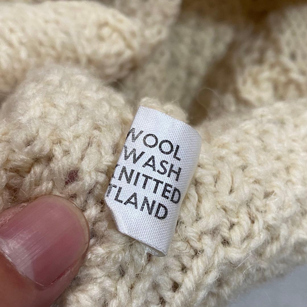 希少 インバーアラン スコットランド製 アイボリー ケウール ニットベスト