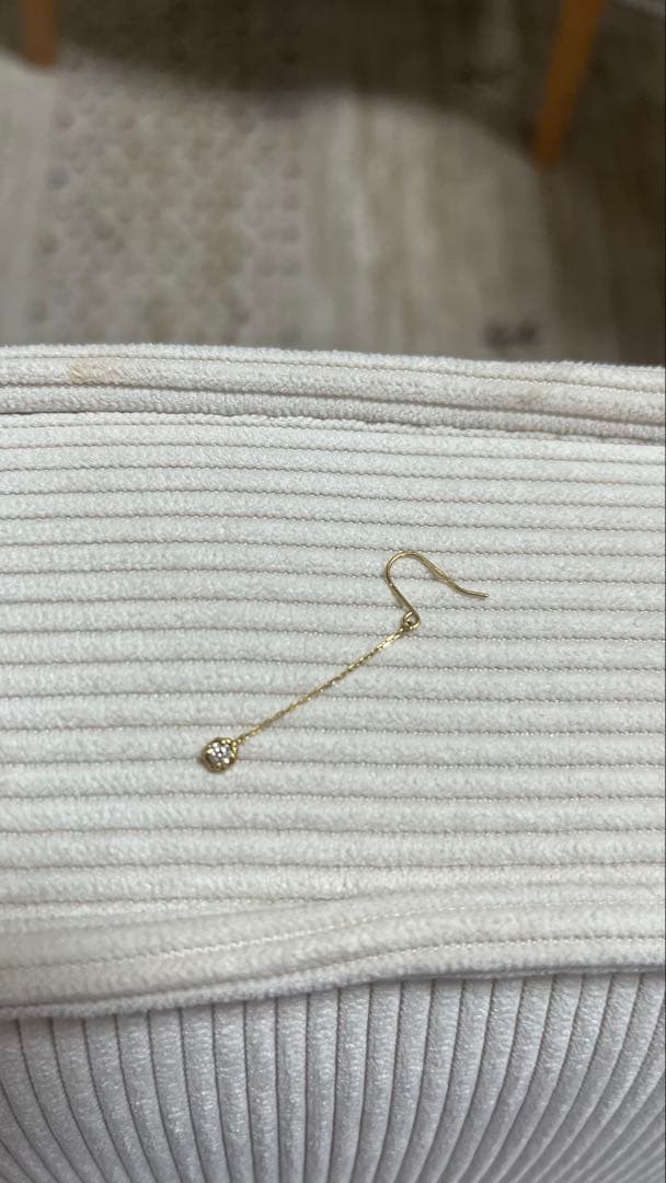 ポ*☆様 アーカーティアチェーンピアス片耳　ダイヤイエローゴールドete アガッ