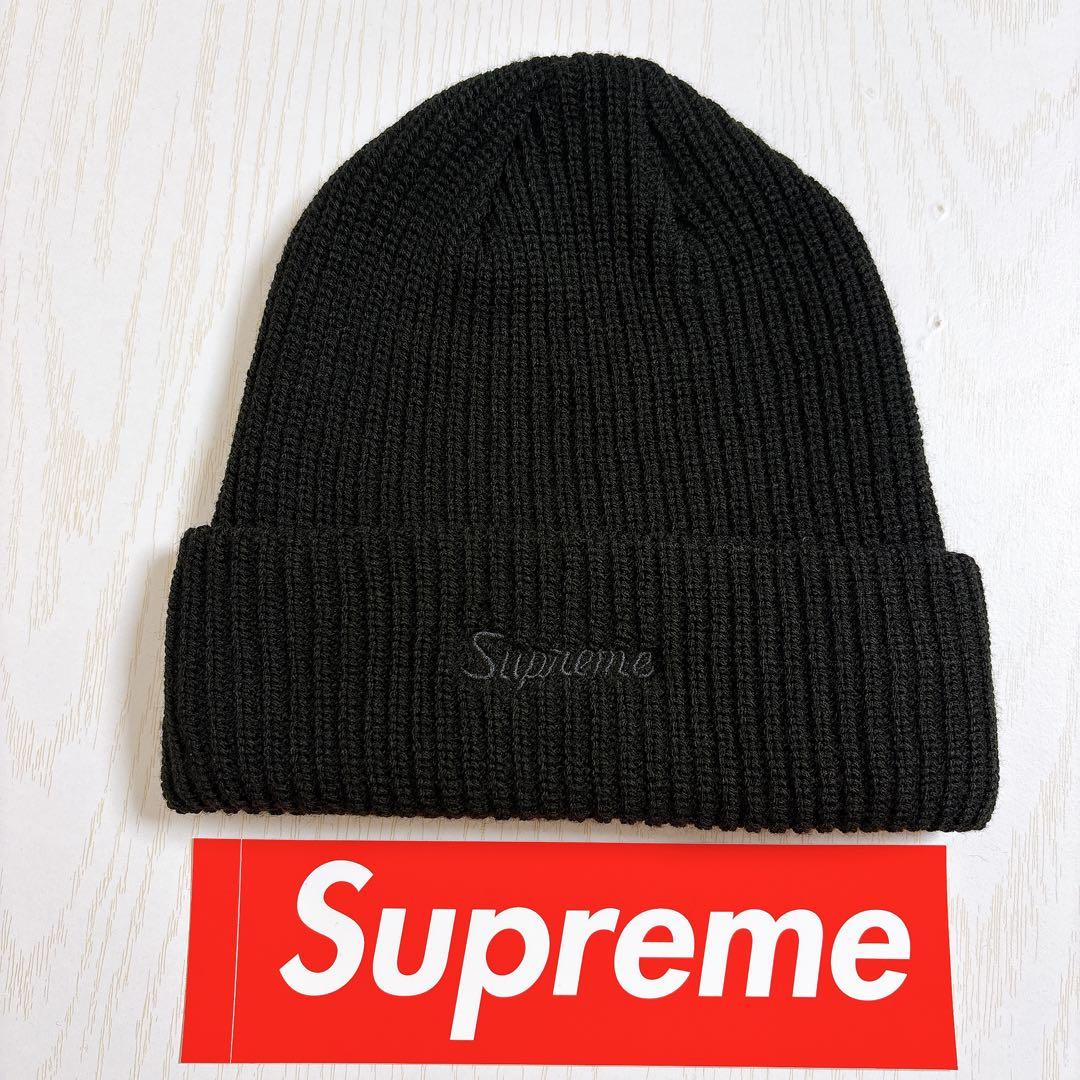 Supreme Loose Gauge Beanie カナダ製　ブラック　黒