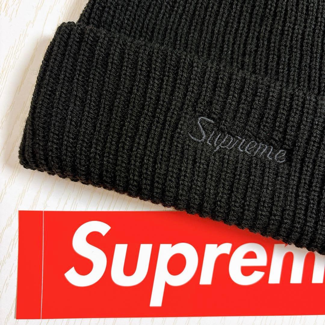 Supreme Loose Gauge Beanie カナダ製　ブラック　黒