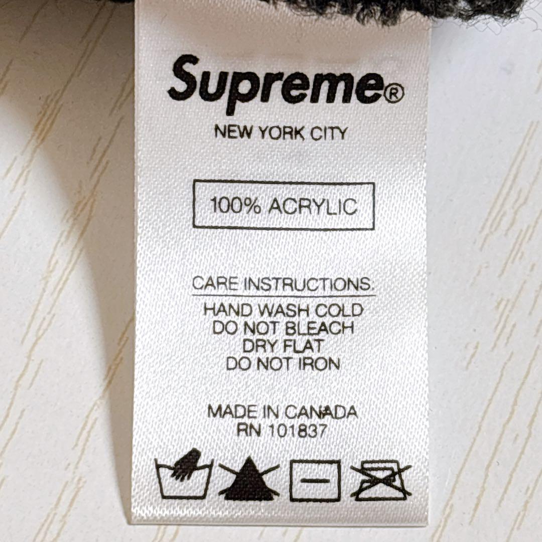 Supreme Loose Gauge Beanie カナダ製　ブラック　黒