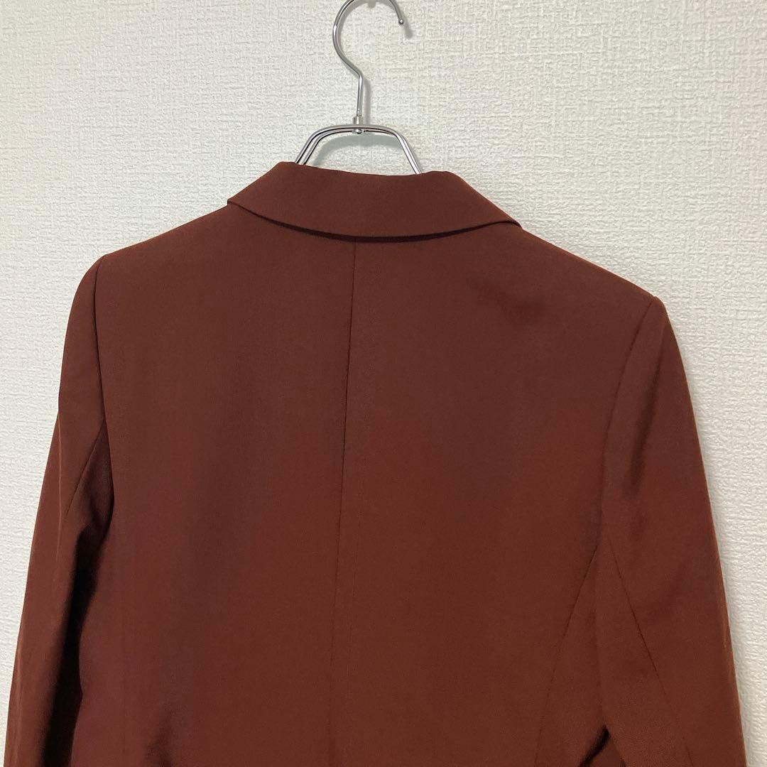 25AW【新品】アナイ　マットクロスピークドラペル ジャケット　ブラウン　36