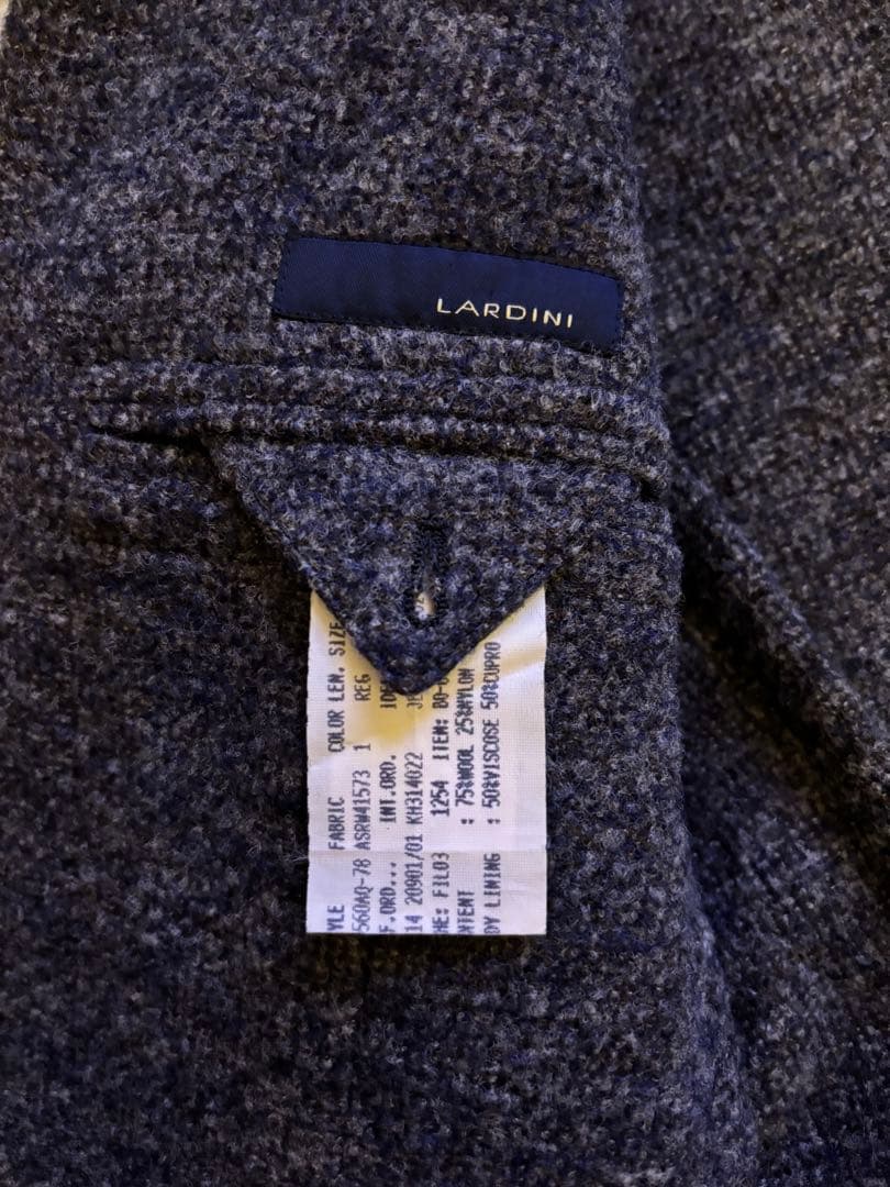 ラルディーニ　テーラードジャケット サイズ48 Ｌサイズ　ウール