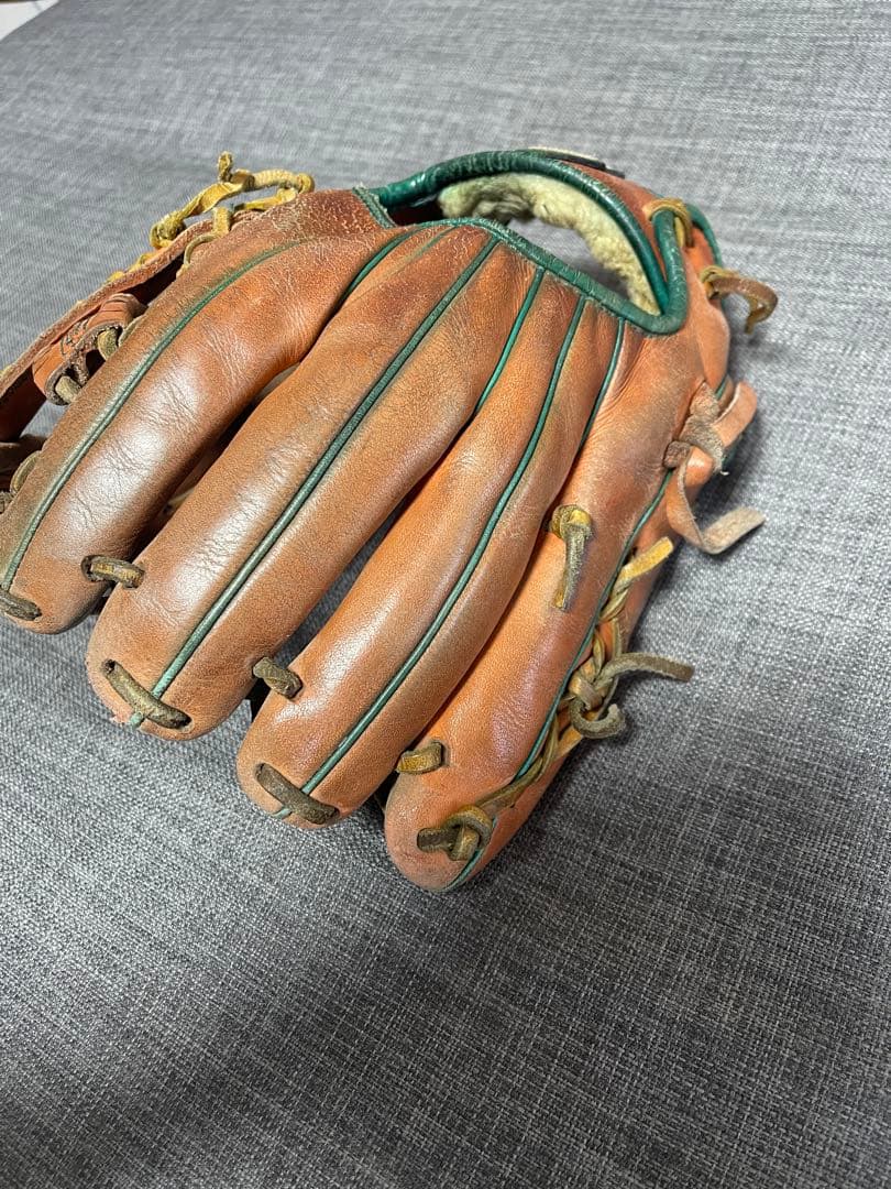 Y*h様 久保田スラッガー　軟式グローブ ブラウン/グリーン