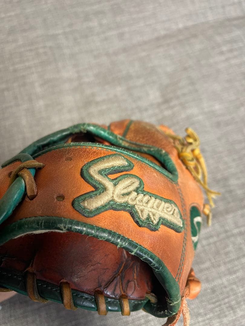 Y*h様 久保田スラッガー　軟式グローブ ブラウン/グリーン