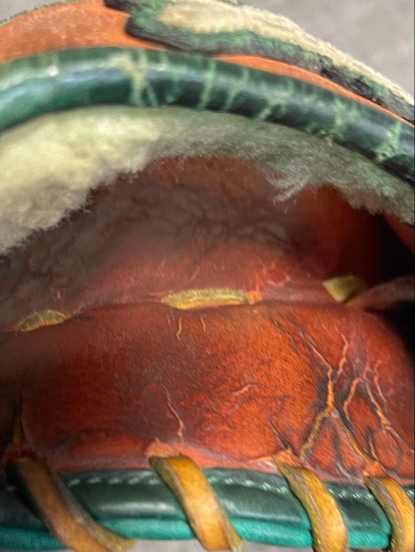 Y*h様 久保田スラッガー　軟式グローブ ブラウン/グリーン