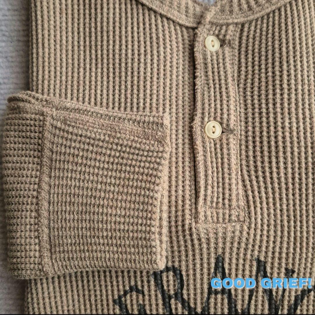 【GOOD GRIEF!】SFSC PRINTED HENLY NECK TOP