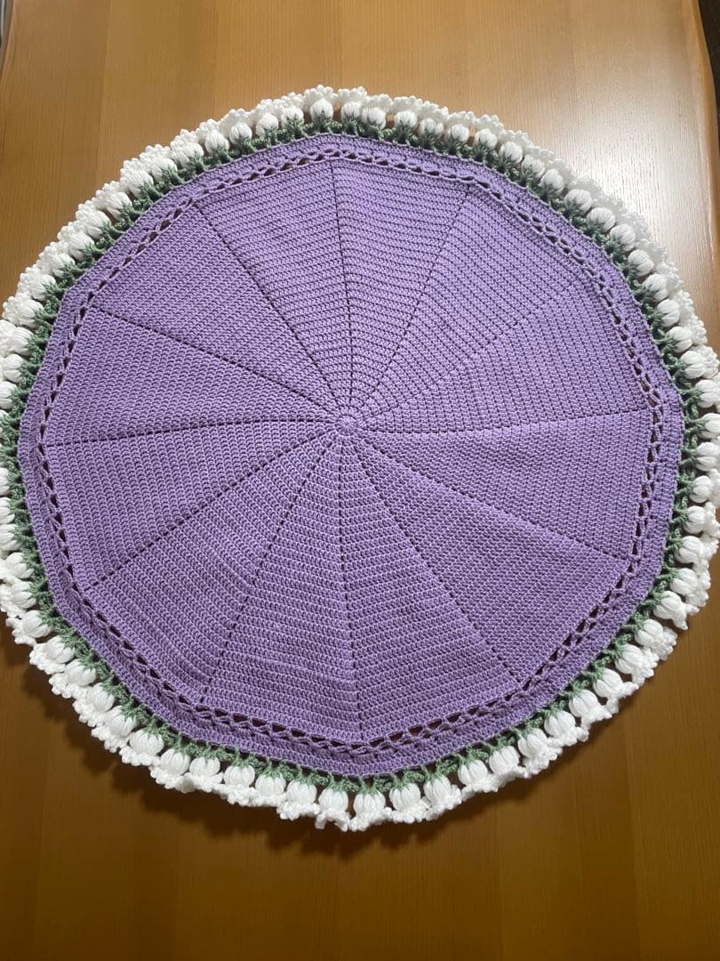 にゃー　花束ブランケット　すずらん