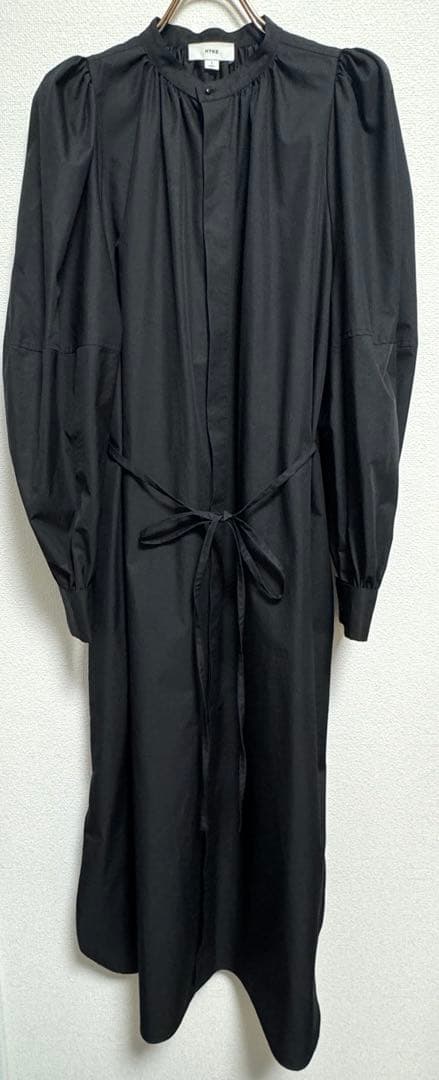 美品 HYKE バルーンスリーブ ワンピース ブラック サイズ1