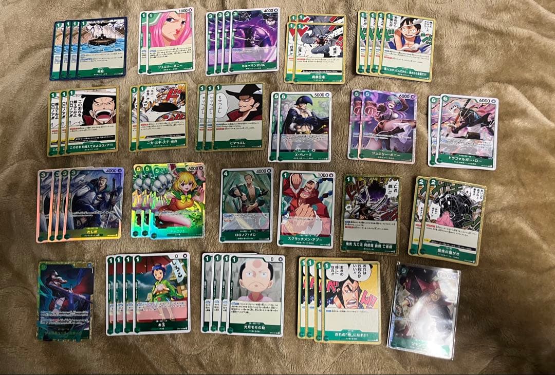 緑ミホーク　超新星型　ワノ国型　フラシ優勝構築　パーツ付き