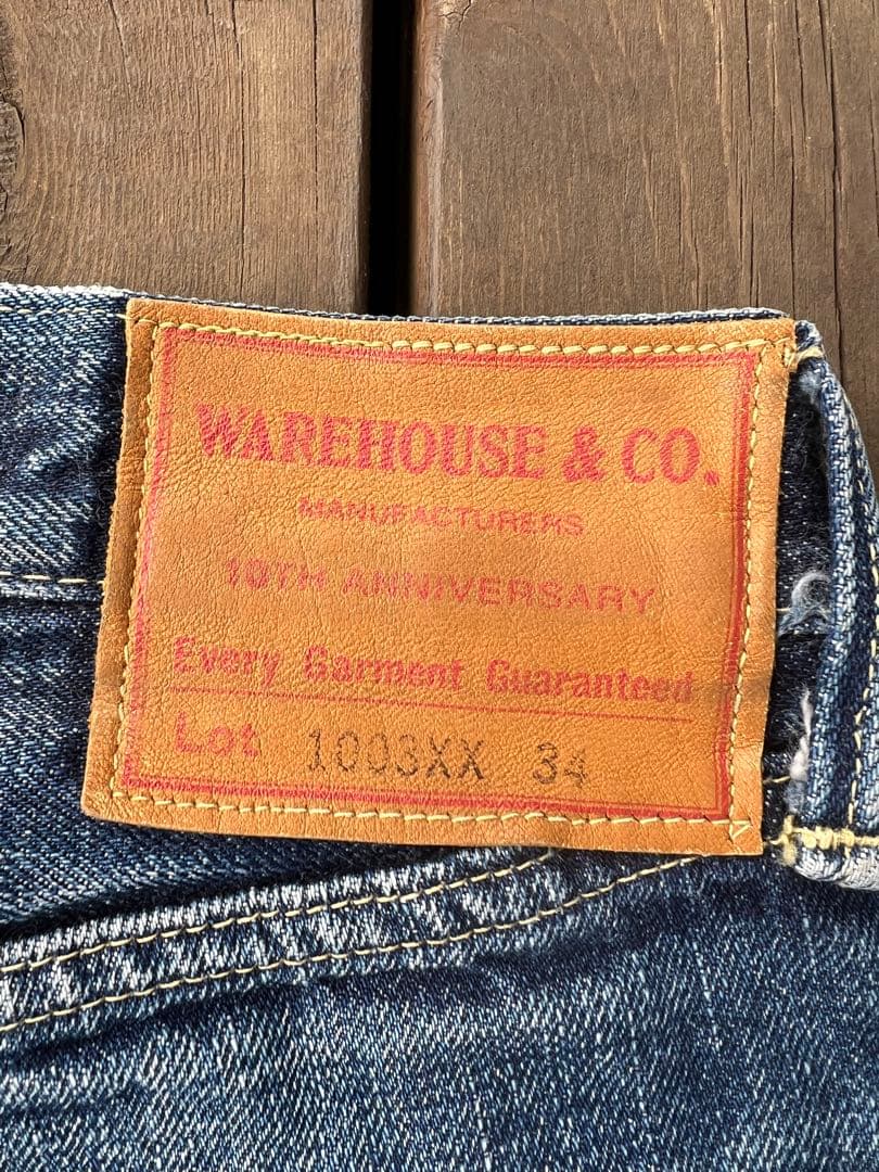 オールド ウェアハウス 10周年1003XX 大戦モデル 赤ペンキ 34インチ