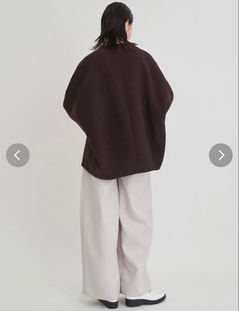 ELENDEEK フォルムショートウールコート