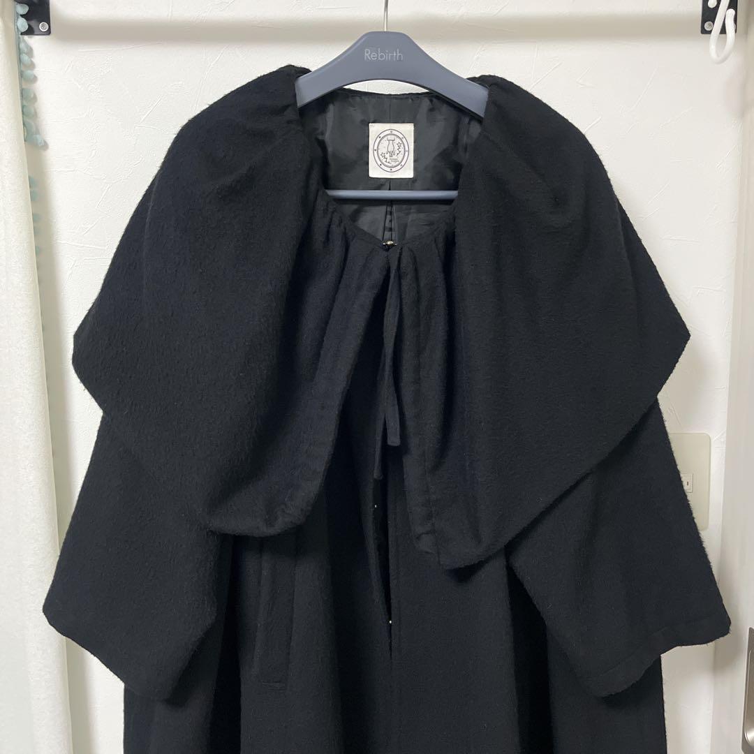 Pnumadder madderマダマダ ウール ビッグカラーロングコート