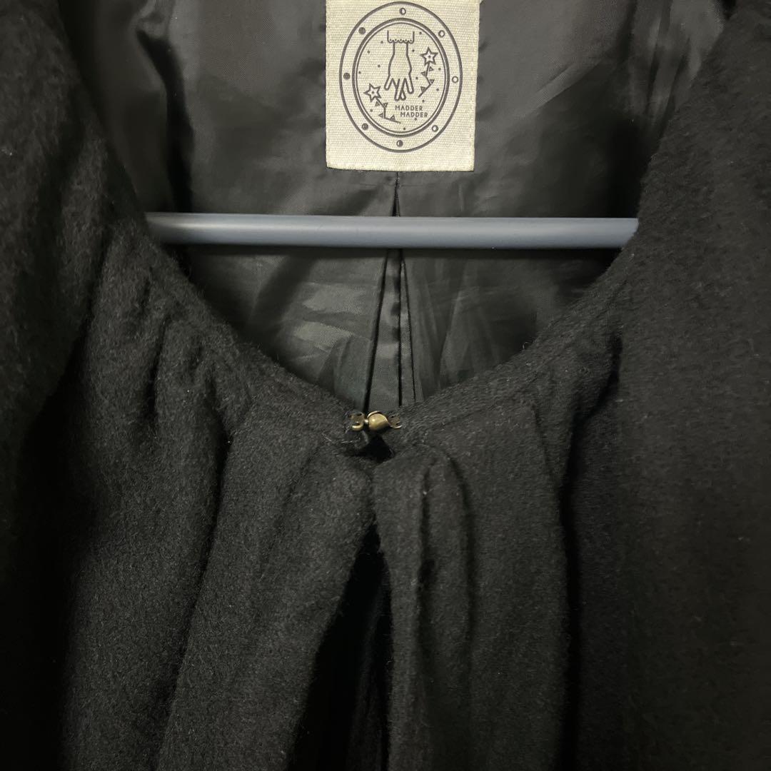 Pnumadder madderマダマダ ウール ビッグカラーロングコート