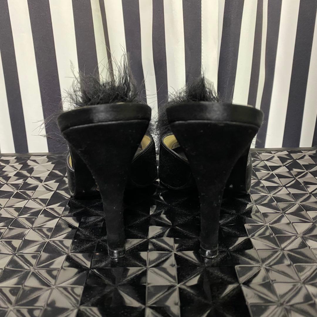 fifi chachnil フィフィ シャシュニル ミュール サテン ブラック