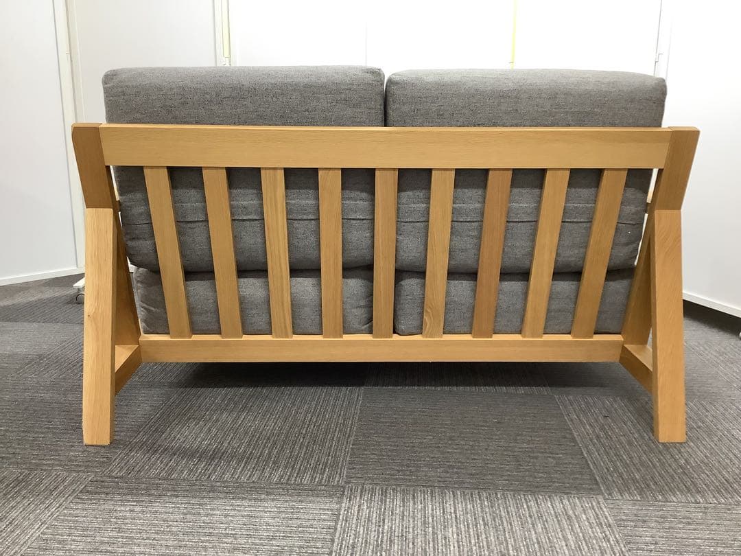 こつぶ 無印良品 2人掛けソファ フェザーポケットコイル2シーター