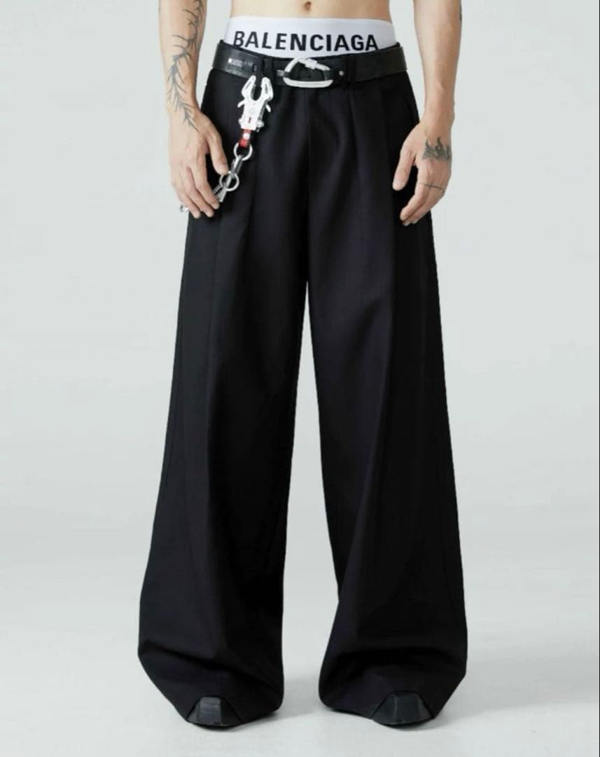 未使用品　FRKM SCD ワイドパンツ イージーパンツ スラックス　バギー　M