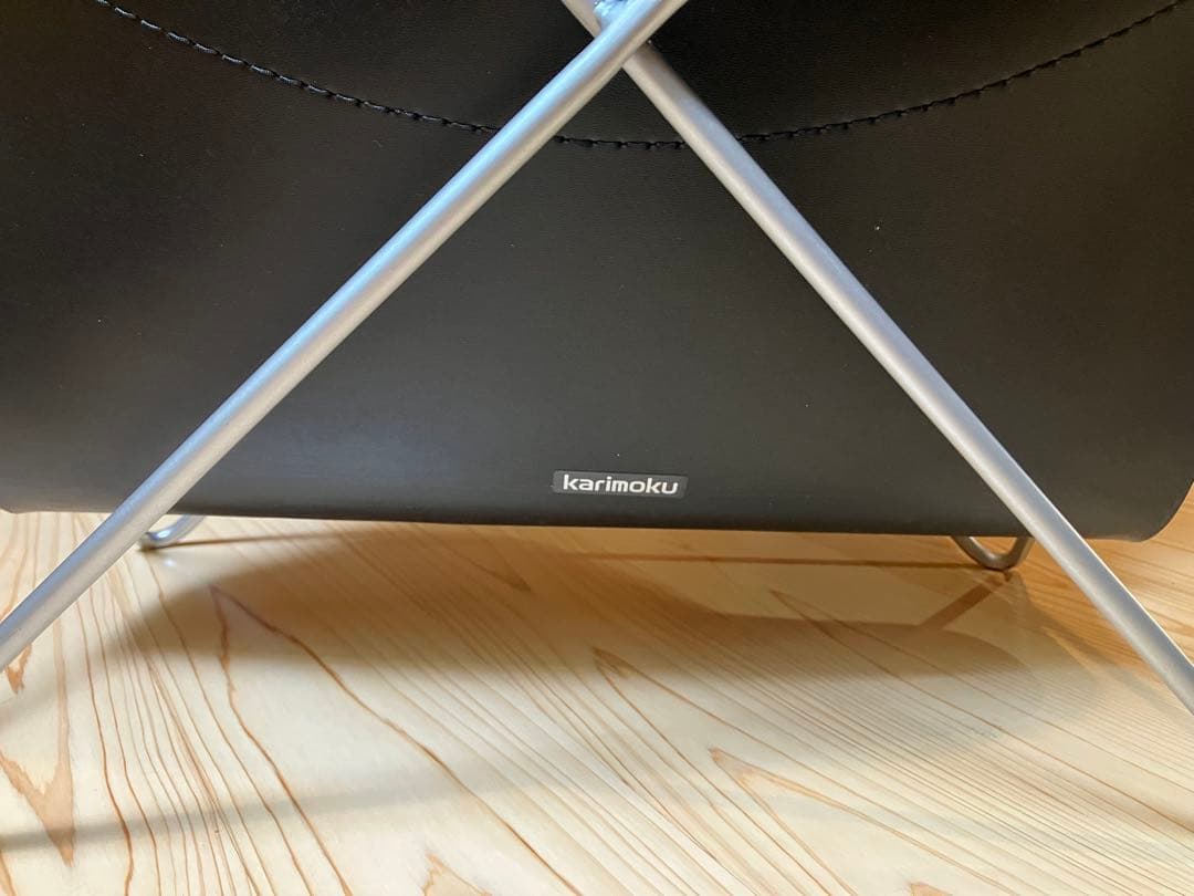 カリモク　karimoku マガジンラック　本革　レザー　BKF バタフライ