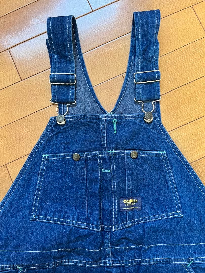 OshKosh ダークブルー デニムオーバーオール