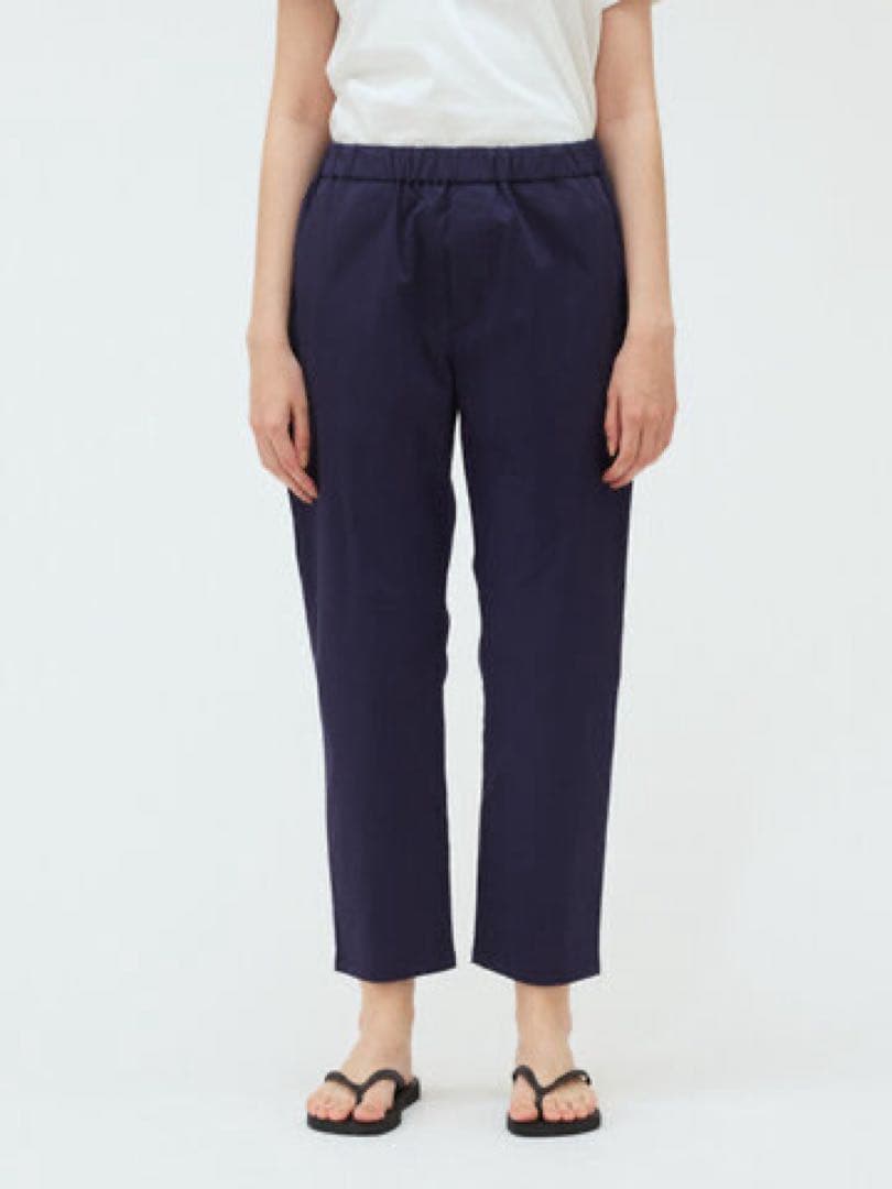 新品タグ付き 2025 mizuiro ind イージースリムパンツ ネイビー