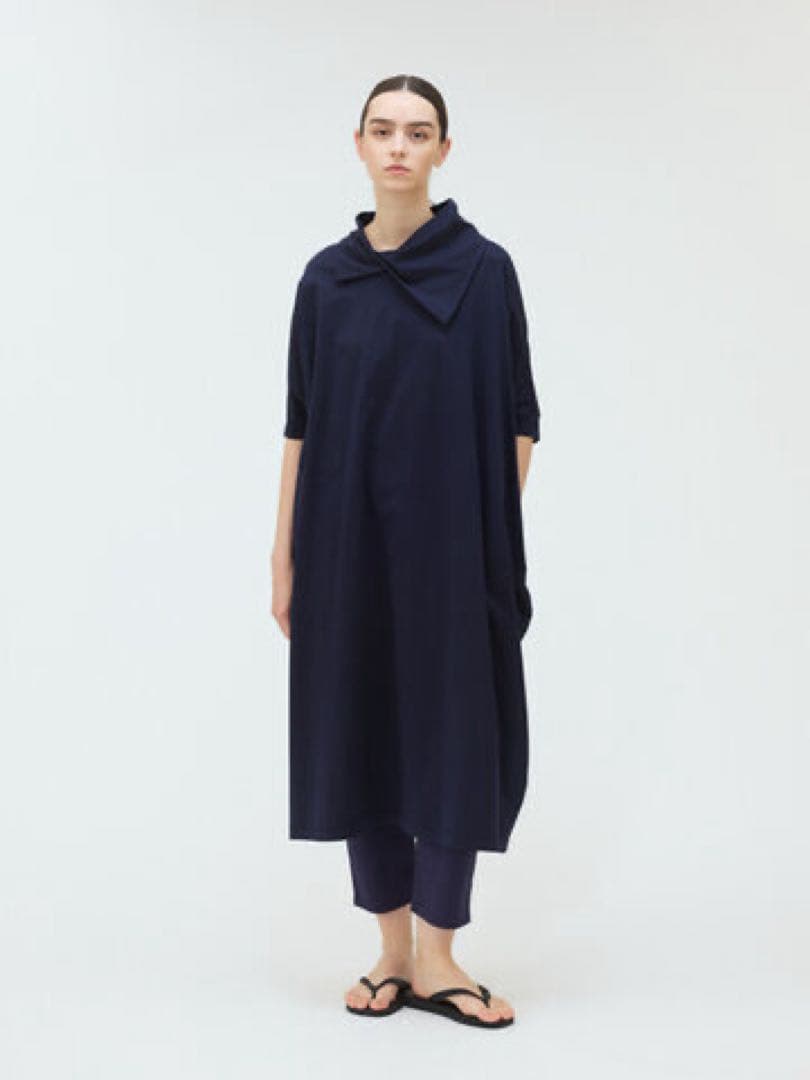 新品タグ付き 2025 mizuiro ind イージースリムパンツ ネイビー