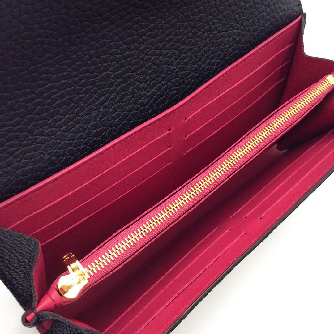 ルイヴィトン トリヨン 黒 ノワール ポルトフォイユ カプシーヌ 長財布