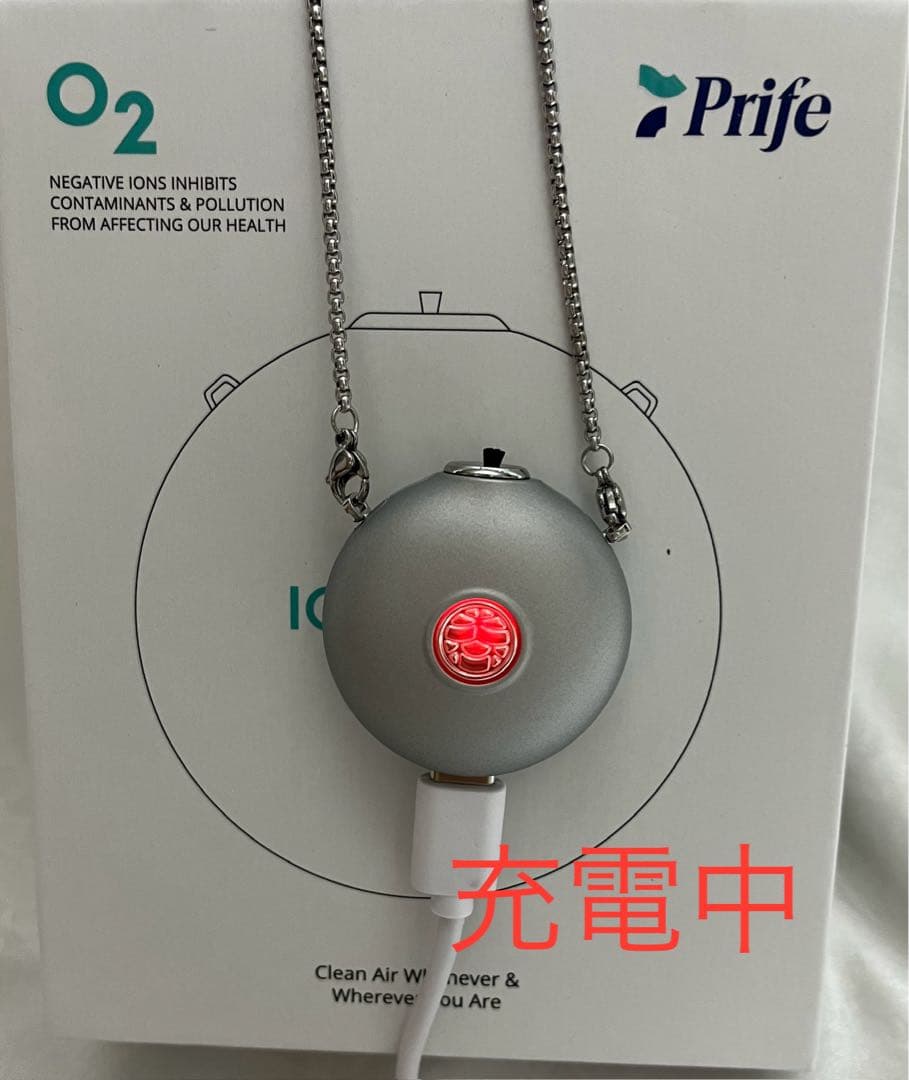 #値下　11/24まで♯携帯空気清浄機　シールド　シルバー