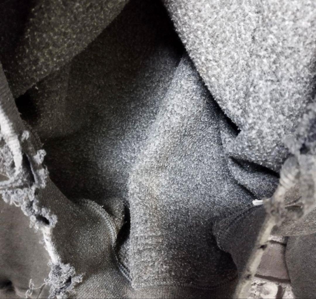 鬼フェード チャンピオン クラッシュ ボロスウェット グランジ ダメージ 袖太