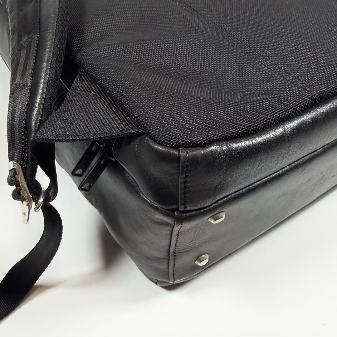 【美品】マスターピース　ビジネスリュック　ヴァリアス　レザー　ブラック