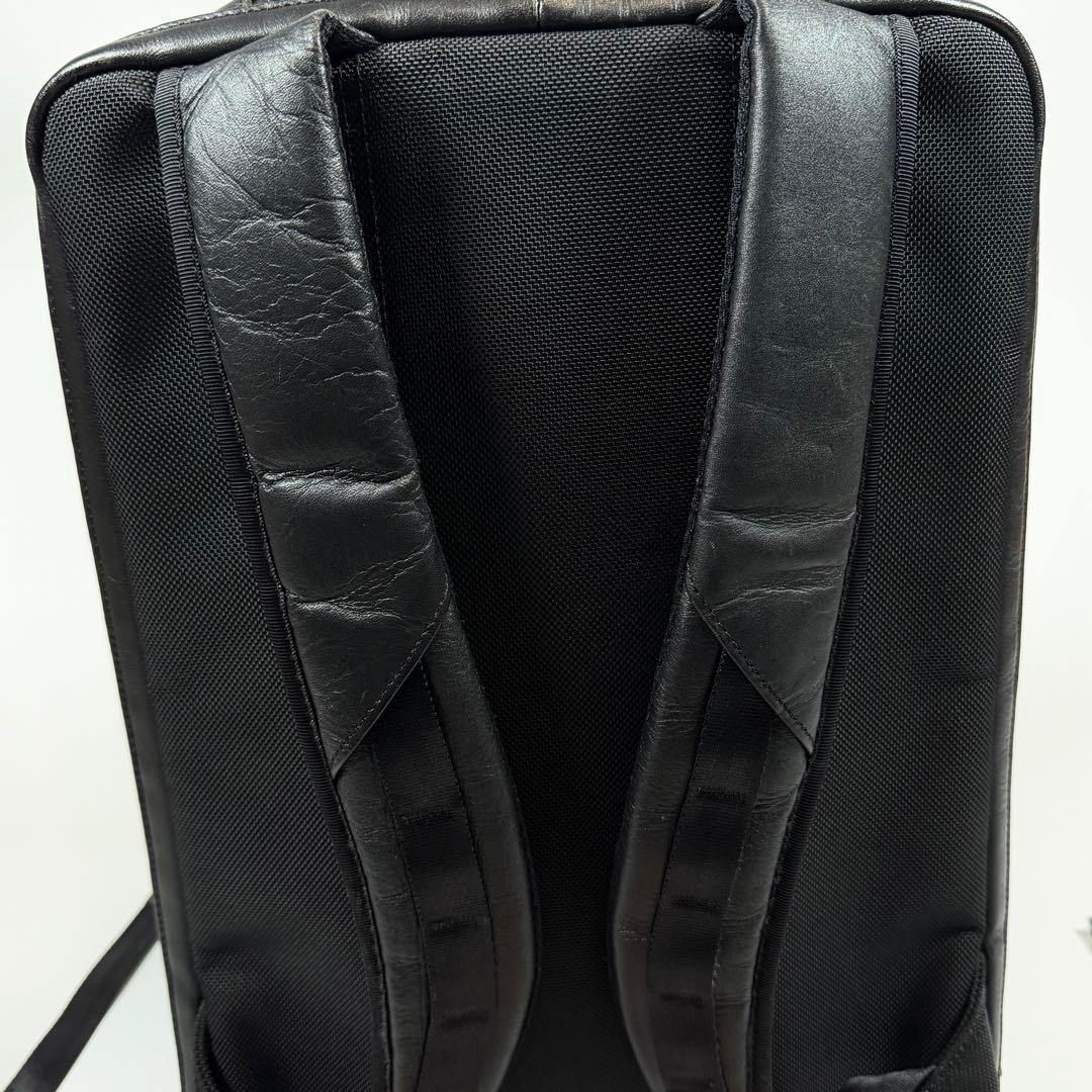 【美品】マスターピース　ビジネスリュック　ヴァリアス　レザー　ブラック