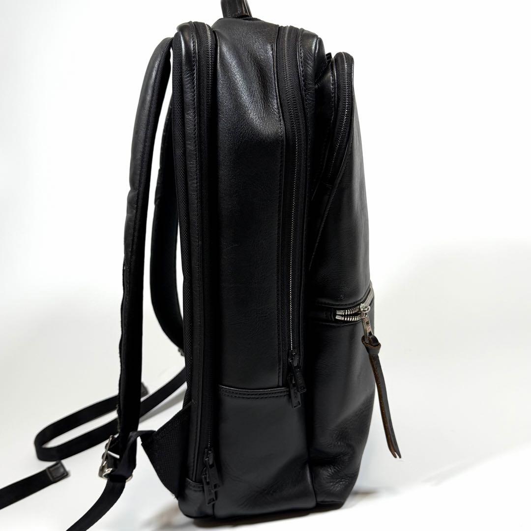 【美品】マスターピース　ビジネスリュック　ヴァリアス　レザー　ブラック