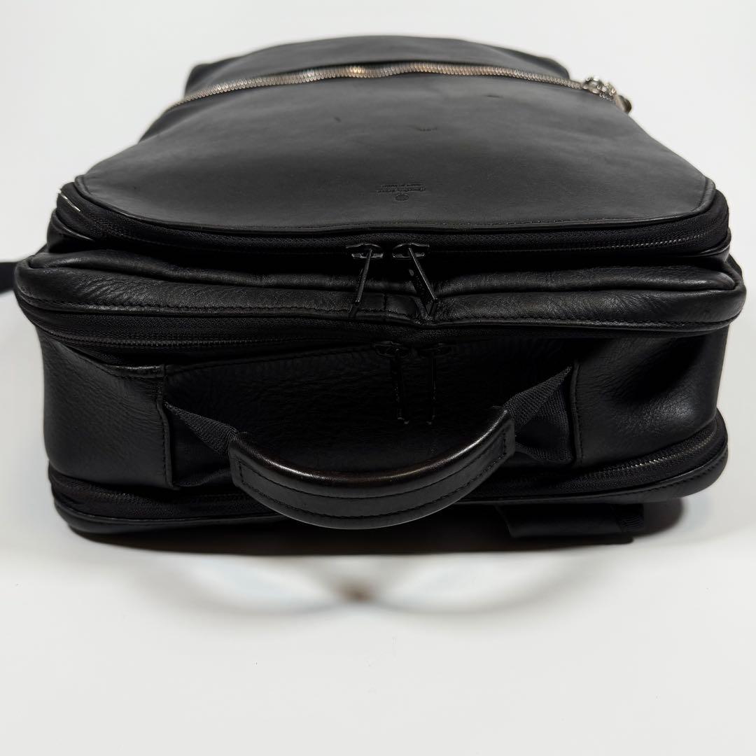 【美品】マスターピース　ビジネスリュック　ヴァリアス　レザー　ブラック