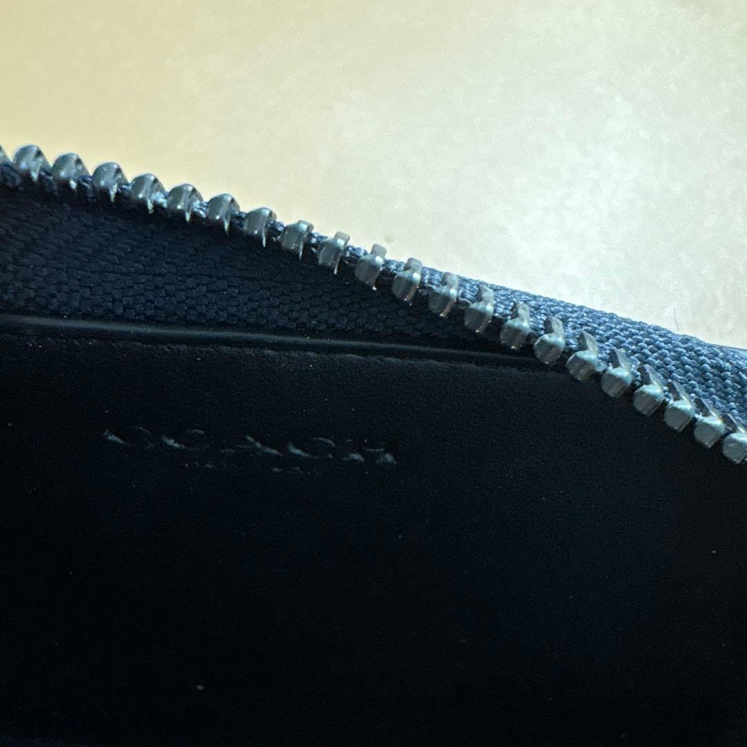 (新品)COACH Ｌジップキーケース コーチシグネチャーキャンバス