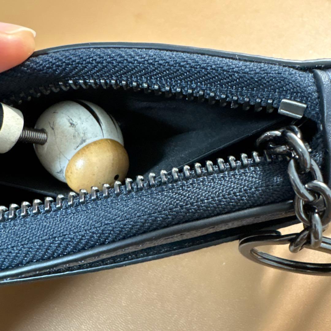 (新品)COACH Ｌジップキーケース コーチシグネチャーキャンバス