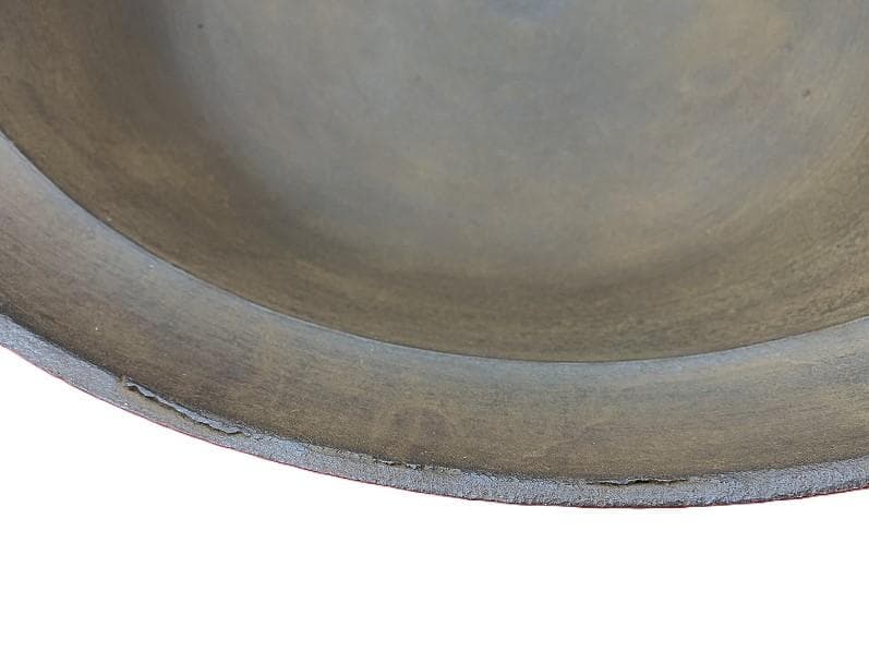 古道具 大きな和鉄鋳の鉄鍋 直径(外径）約68㎝ 古民具 大鍋 深鍋 茹で鍋