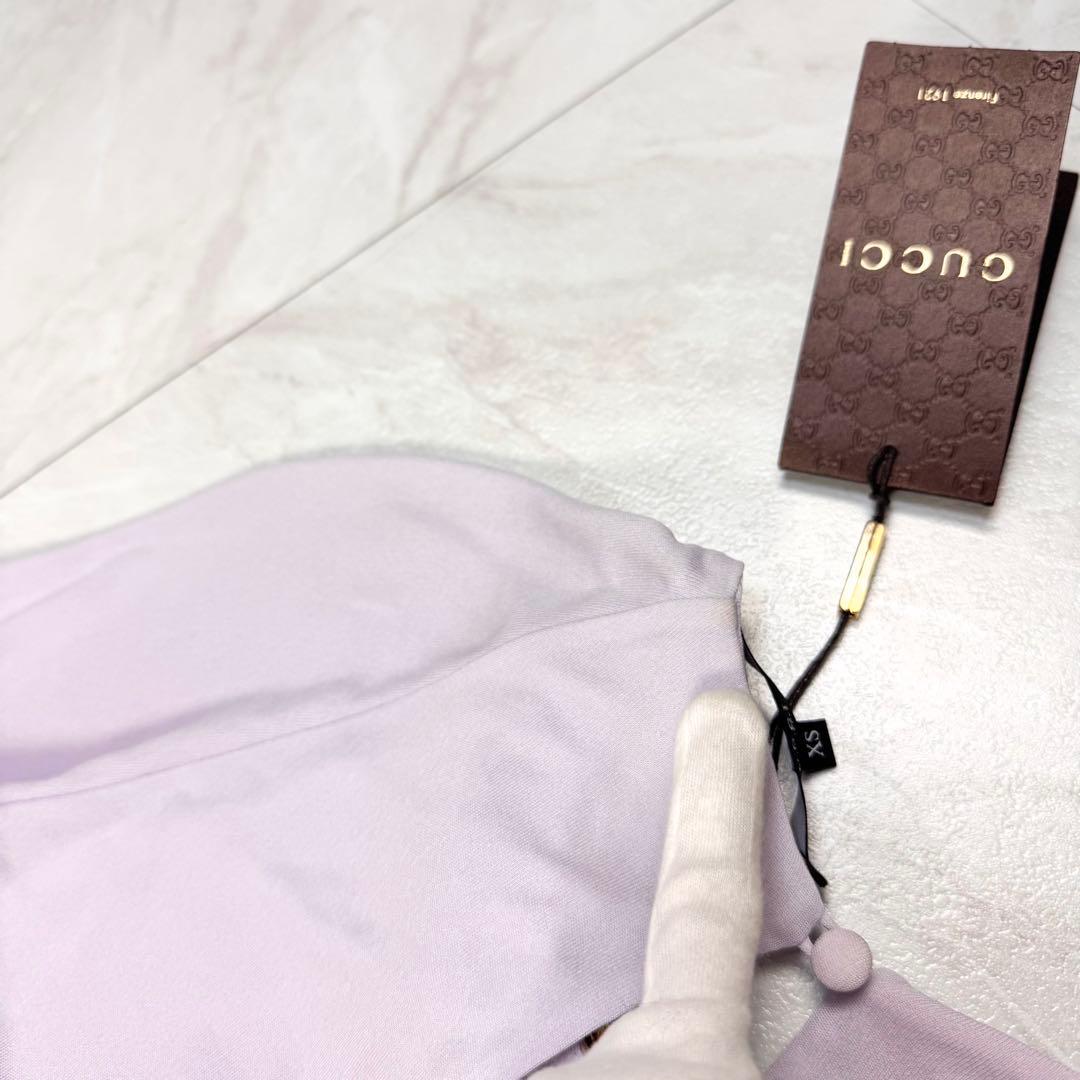 希少 GUCCI トムフォード期 ロングワンピース 花 パール 豪華 装飾 XS