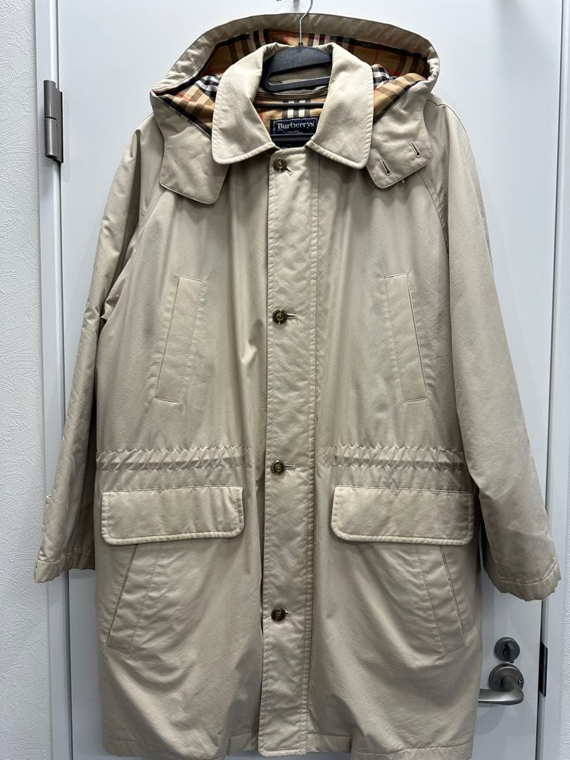 Burberry フード付きモッズコート ベージュ