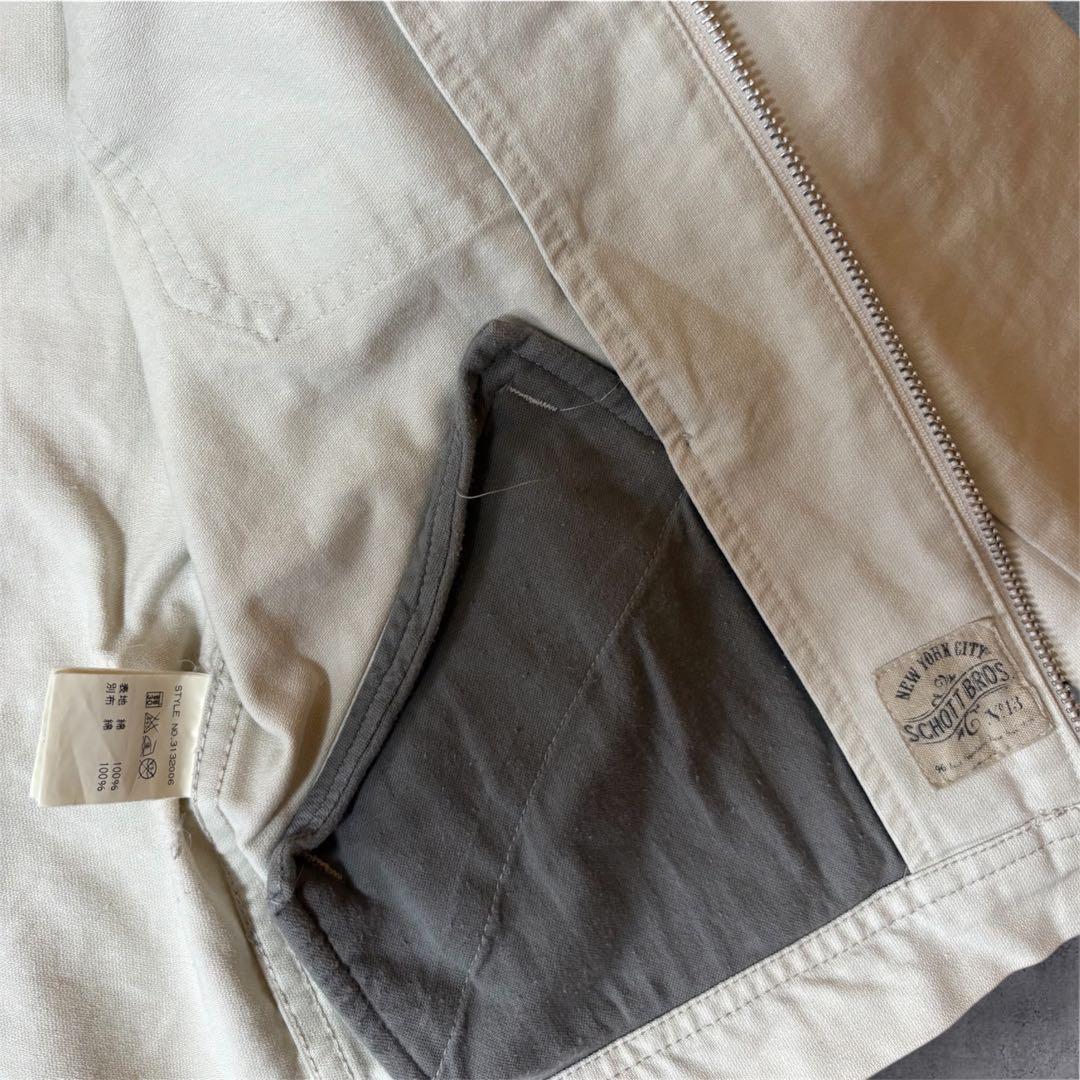 【最終大幅値下げ】Schott ショット スカル刺繍 ワークジャケットアメカジ