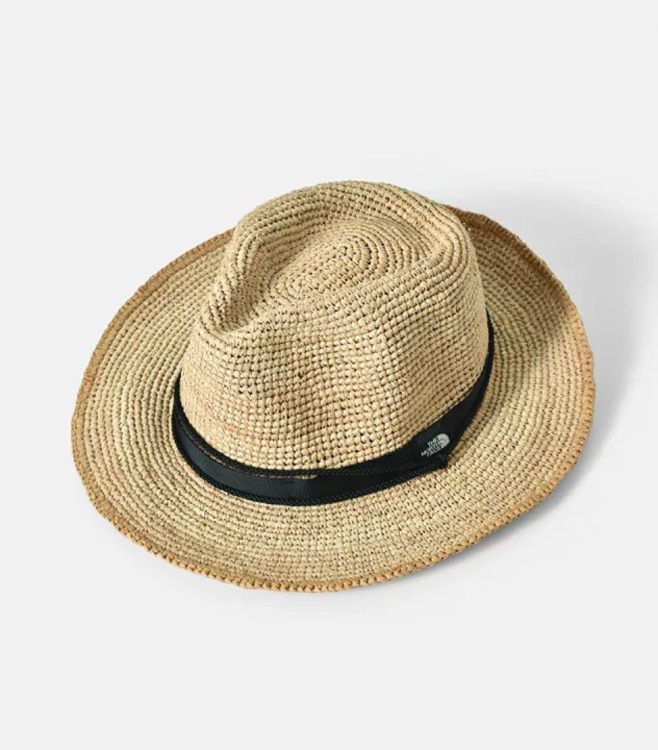 ノースフェイス　ラフィア　サファリハット　麦わら帽子　ユニセックス　男女兼用