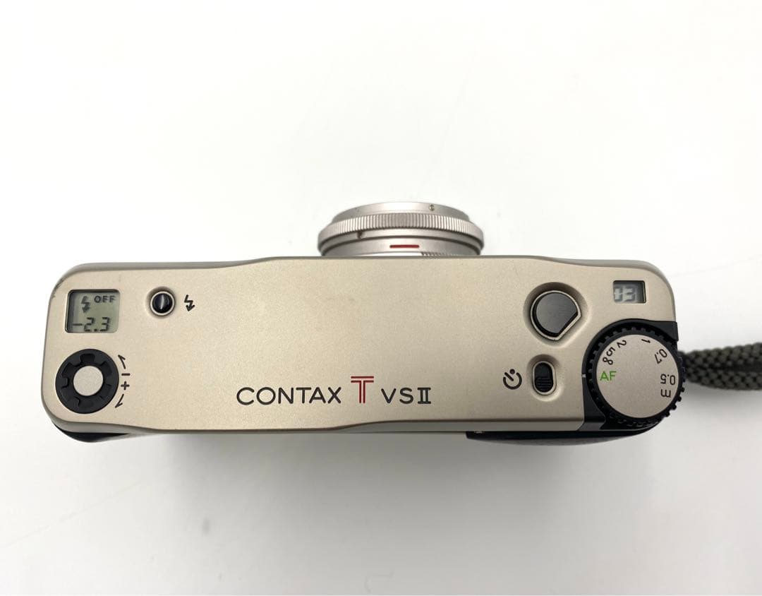 【通電確認OK】フィルムカメラ　CONTAX T VS Ⅱ　カバー付き