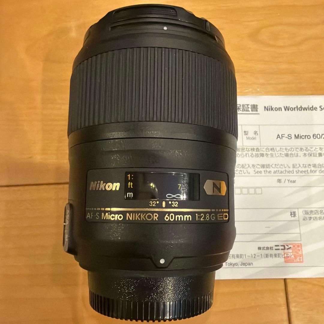 美品Nikon AF-S NIKKOR 60mm f/2.8 ED