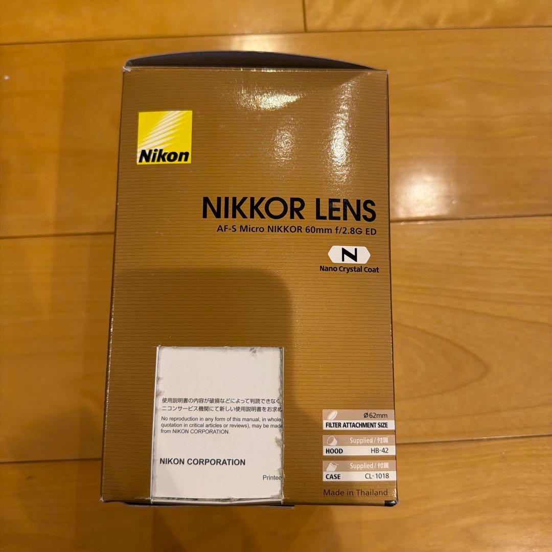 美品Nikon AF-S NIKKOR 60mm f/2.8 ED