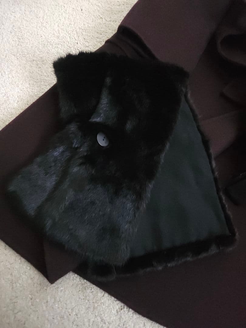FOXEY ミンクカラー 極美品 ブラック ミンク×カシミア2way