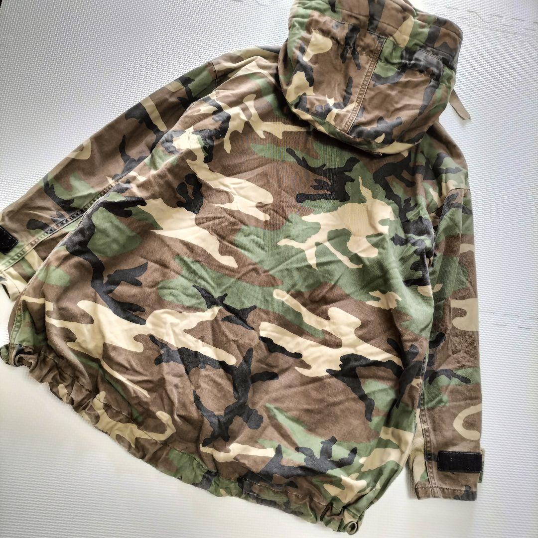 RNA アールエヌエー　カモフラBigコート　迷彩　ウッドランドカモフラ柄